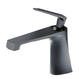 Смеситель для раковины Milleau CRISTAL MLV6223LS-GM оружейный серый полуглянцевый